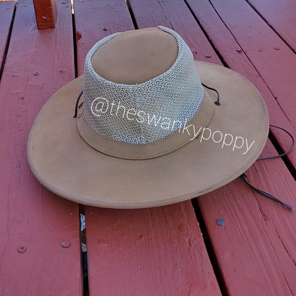 Minnetonka Safari Airflow Hat Boho Tan Size Medium - Picture 3 of 7